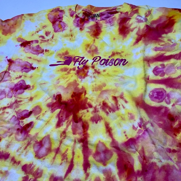Pink Tie dye youth T-shirt - Picture 2 of 2